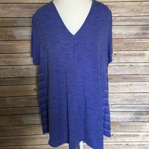 Lane Bryant V Neck T Shirt Size 18/20 Short Sleeve